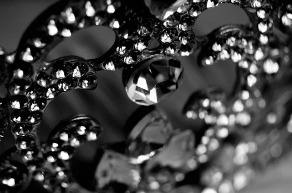 Siyah Beyaz Bir Makro Tacın Fotoğrafı — Stok fotoğraf