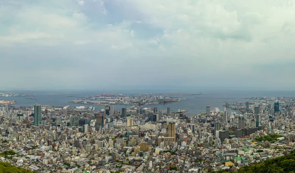Moderne Hochhäuser Zentrum Von Kobe City Einem Sonnigen Tag Hochwertiges — Stockfoto