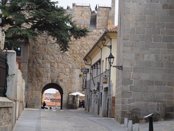 Ávila Ciudad Medieval Con Sus Hermosas Murallas España — Foto de Stock