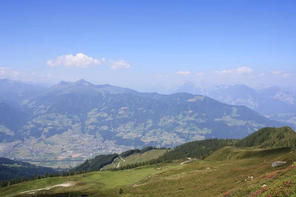 Caminhadas Pelas Montanhas Austríacas Área Alpbach — Fotografia de Stock