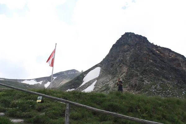 Droga Alpejska Grossglockner Przełęcz Górska Austrii — Zdjęcie stockowe