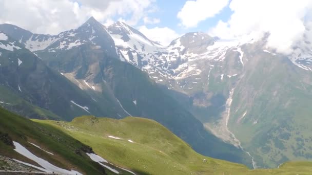 Droga Alpejska Grossglockner Przełęcz Górska Austrii — Wideo stockowe