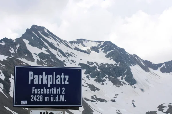 Grossglockner High Alpine Road Horský Průsmyk Nachází Rakousku — Stock fotografie