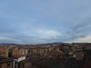 Segovia, güzel Roma su kemeriyle. İspanya.