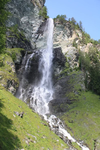 Jungfernsprung Vodopád Alpské Oblasti Rakouska — Stock fotografie