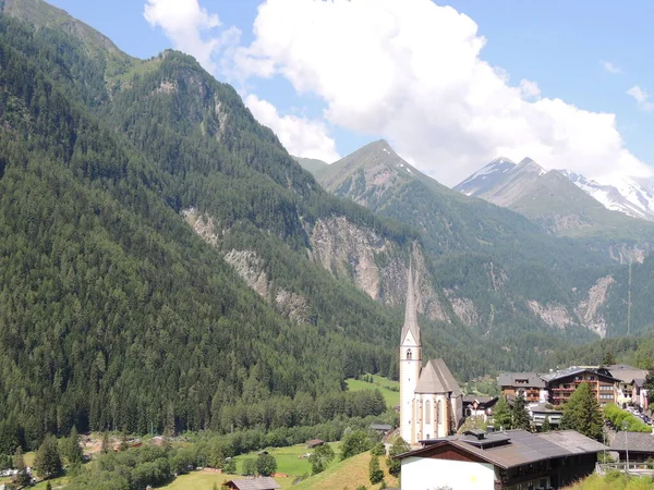 Heiligenblut Eine Stadt Österreich Herzen Der Alpinen Zone — Stockfoto