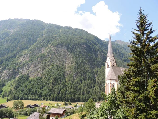 Heiligenblut Une Ville Autriche Cœur Zone Alpine — Photo