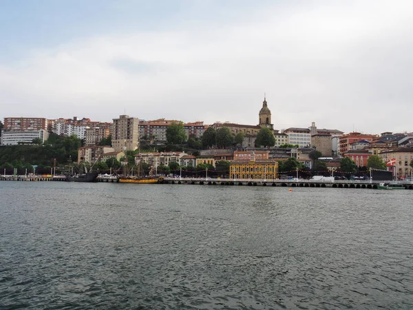 Portugalete Baskické Město Známé Svým Visutým Mostem — Stock fotografie