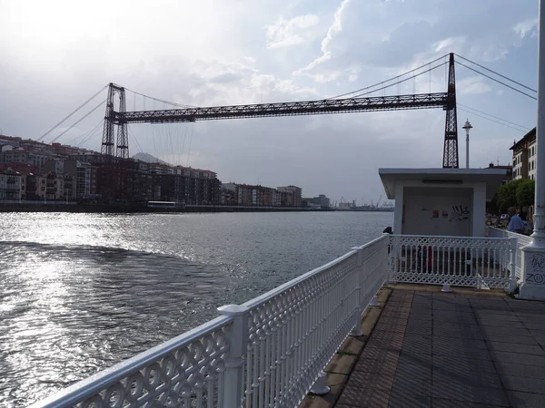 Portugalete Eine Baskische Stadt Berühmt Für Ihre Hängebrücke — Stockfoto