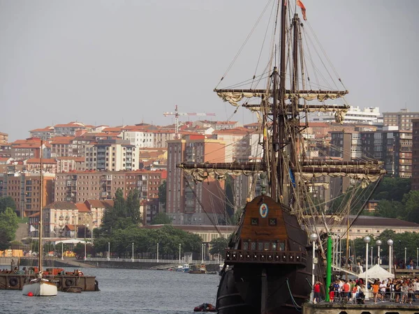 Ausstellung Von Klassischen Und Alten Booten Portugalete Spanien — Stockfoto