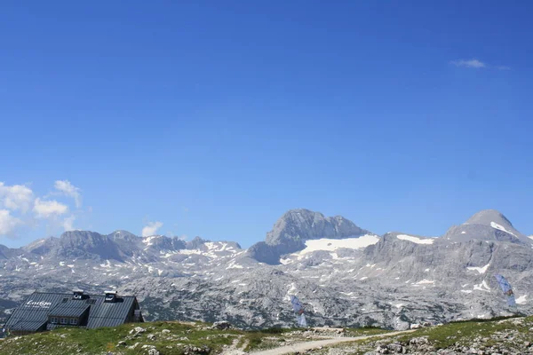 Dedos Mirador Para Observar Las Montañas Austríacas —  Fotos de Stock