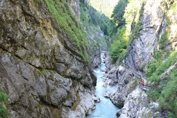 Lammerklamm Walk Gorge Located Austria — Stock Photo, Image