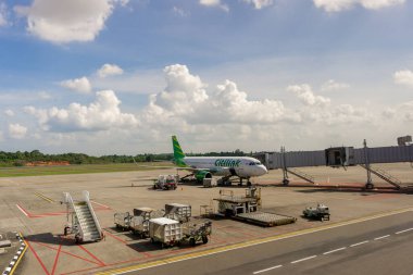 Batam, Endonezya - 16 Aralık 2021: Hang Nadim Uluslararası Havalimanı Batam, Endonezya.