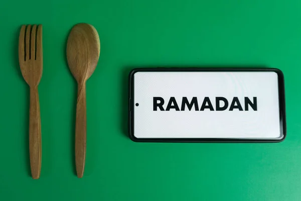Konzept Des Ramadhan Und Des Intermittierten Fastens Ernährungskonzept Und Fettabbau — Stockfoto