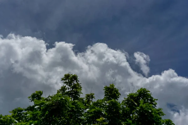 화창한 구름과 하늘의 텍스트 — 스톡 사진