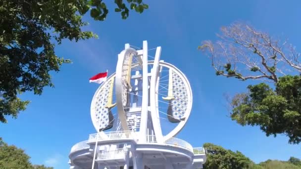 Aceh Indonésie Června 2023 Nulový Kilometrový Památník Indonésie Památník Ostrova — Stock video