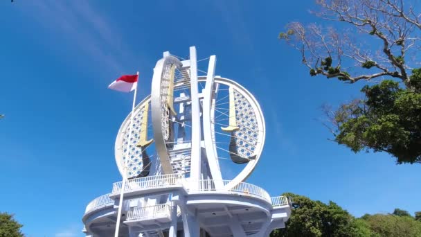 Aceh Indonesia Juni 2023 Monumen Nol Kilometer Indonesia Markah Tanah — Stok Video