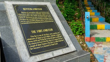 Sabang, Endonezya - Haziran 01 2023: Anoi Itam bir kültür mirasıdır. Endonezya 'daki Nippon döneminde Japon kalesi