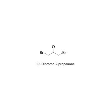 1,3-Dibromo-2-propanone,This is 1,3-dibromo-2-propanone. It has a three-carbon chain (propanone). There is one bromine atom on the first and third carbon atoms.