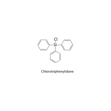 Formül şematik çizimi beyaz arkaplanda izole edildi. Basit diyagram, kimyasal formül..