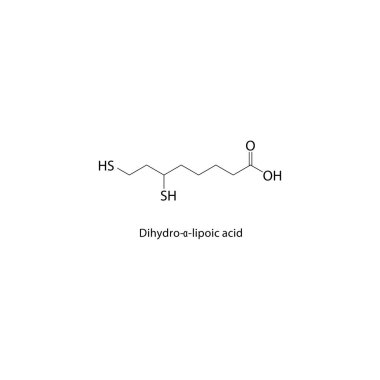 Formül şematik çizimi beyaz arkaplanda izole edildi. Basit diyagram, kimyasal formül..