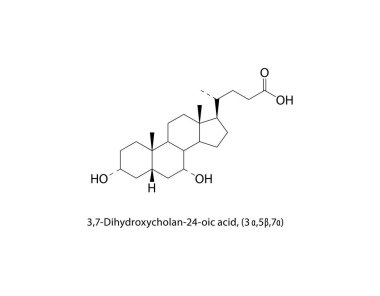 Formül şematik çizimi beyaz arkaplanda izole edildi. Basit diyagram, kimyasal formül..