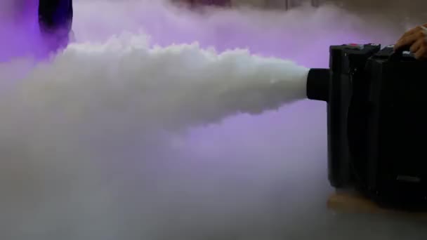 Steg Flash Smoke Machine Led Scen Fogger Effect Stage Smoke — Stockvideo