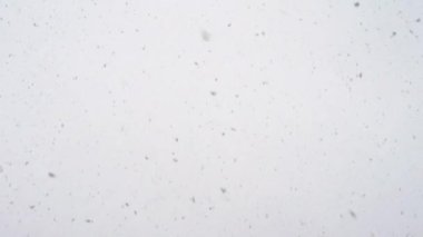 Gökyüzünde doğal kar taneleri. Düşen kar taneleri. Düşen kar arkaplanı