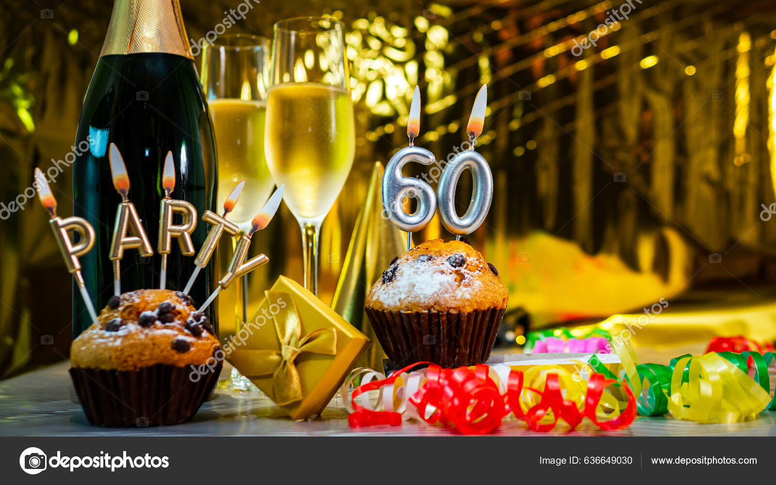 Happy Birthday Background Champagne Glasses Number Cake Beautiful Birthday  Card Stock Photo by ©Anrii_Armann 636649030