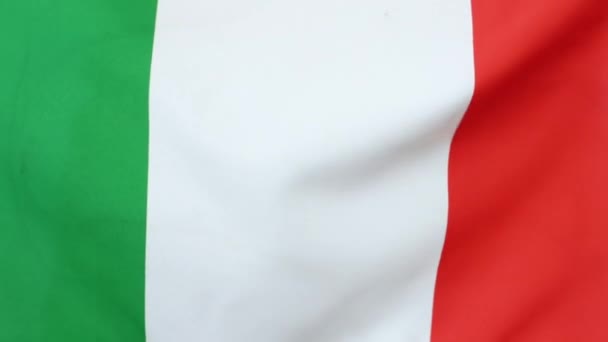 Bandeira Itália Símbolo República Italiana Fechar — Vídeo de Stock