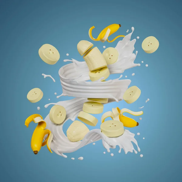 Nadaje Się Stosowania Produktach Spożywczych Napojach Mleku Bananowym Lub Jogurcie — Zdjęcie stockowe