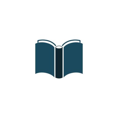 Bu eşsiz bir ikon kitap vektör illüstrasyon logo tasarım elementidir.
