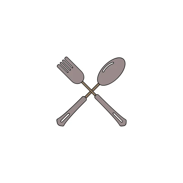Иконка Векторной Иллюстрации Кухонных Инструментов — стоковый вектор
