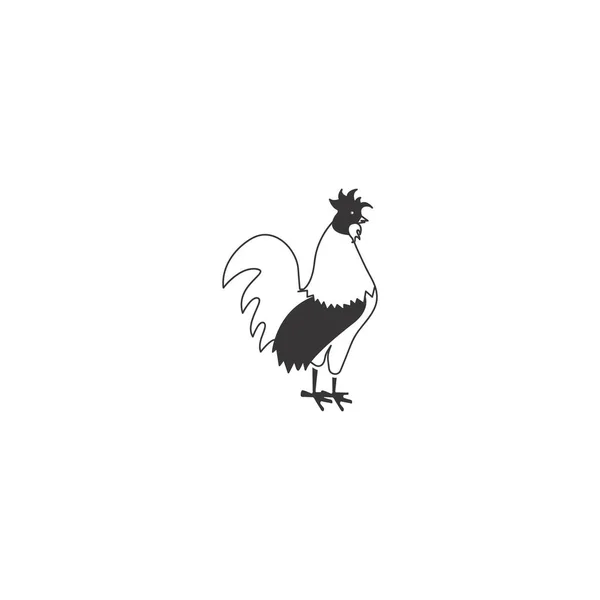 这是公鸡矢量的设计 — 图库矢量图片