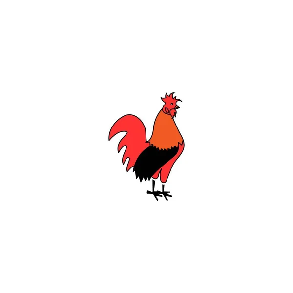 Questo Gallo Disegno Vettoriale Illustrazione — Vettoriale Stock