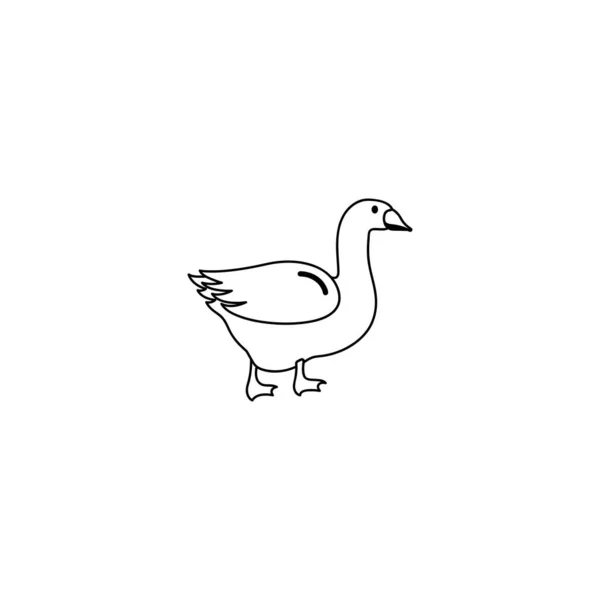Esto Ilustración Diseño Vector Pato — Vector de stock