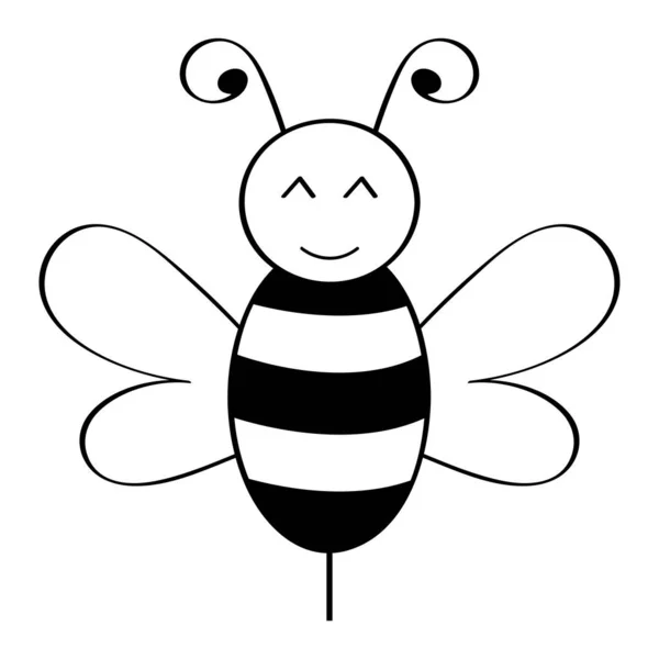Дизайн Векторной Иллюстрации Пчелиных Элементов — стоковый вектор