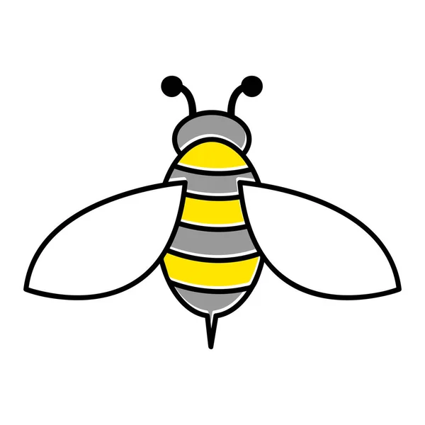 Дизайн Векторной Иллюстрации Пчелиных Элементов — стоковый вектор