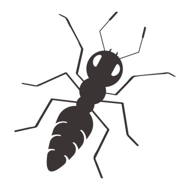 karınca logosu vektör element tasarımı çizimi