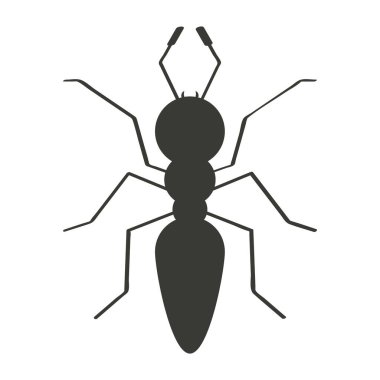karınca logosu vektör element tasarımı çizimi