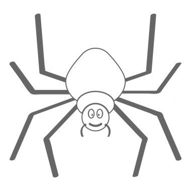 Bu örümcek benzersiz logo vektör çizimi