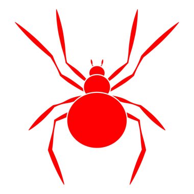 Bu örümcek benzersiz logo vektör çizimi