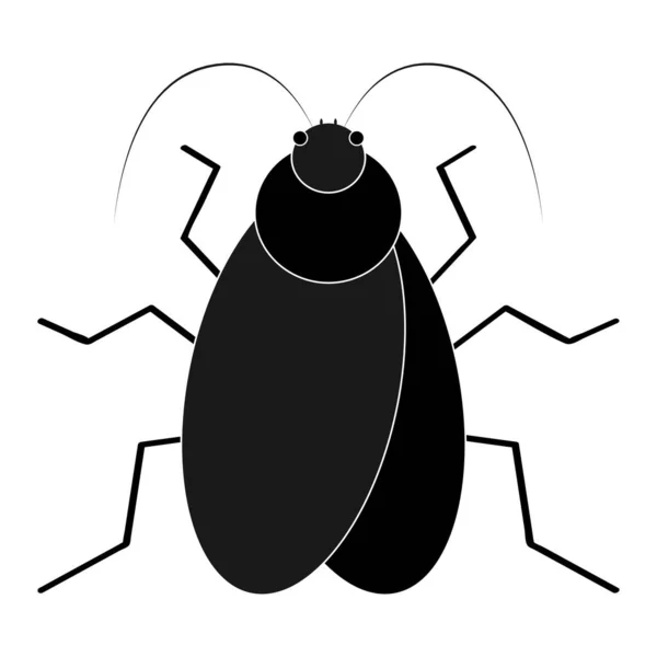 Cucaracha Vector Elemento Ilustración Diseño — Vector de stock