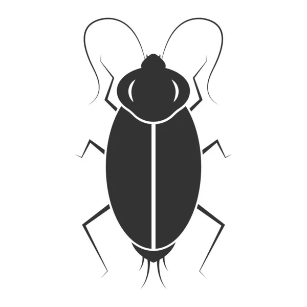 Cucaracha Vector Elemento Ilustración Diseño — Vector de stock