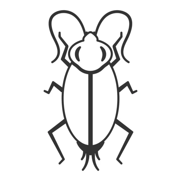 Cucaracha Vector Elemento Ilustración Diseño — Archivo Imágenes Vectoriales