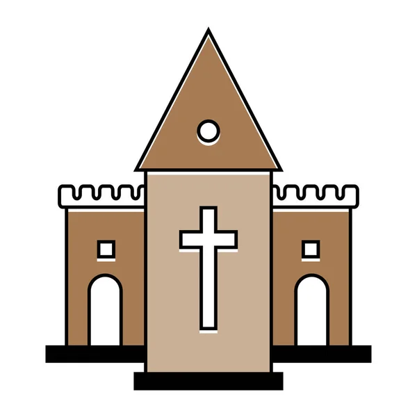 Дизайн Векторного Элемента Церкви — стоковый вектор