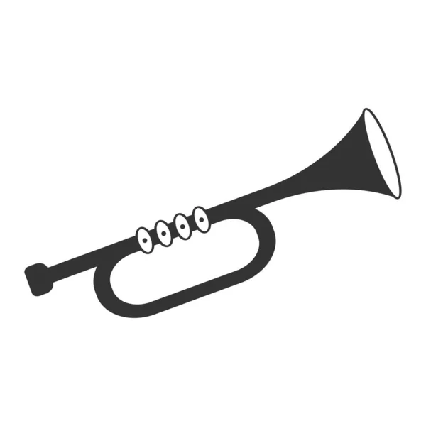 Este Elemento Trompeta Vector Fon Nuevo Día Año — Vector de stock