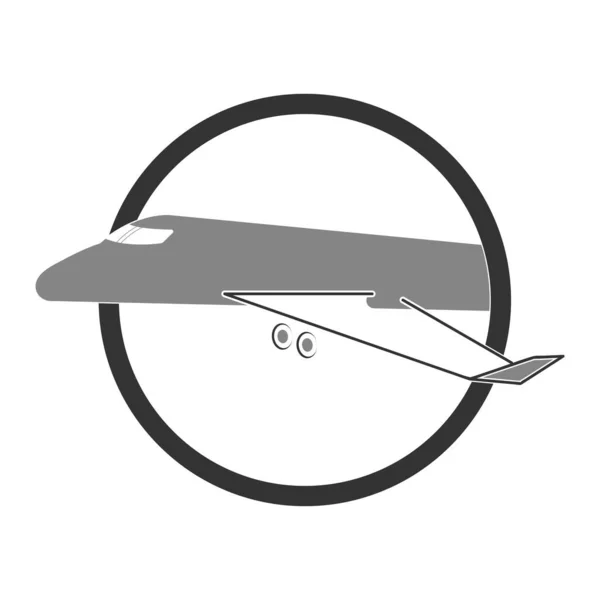Dies Ist Eine Flugzeug Vektor Illustration — Stockvektor