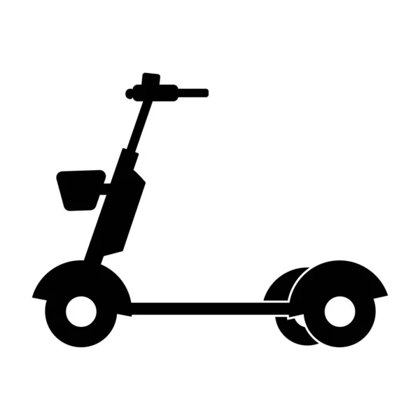 Scooter Simgesi Vektör Illüstrasyonu — Stok Vektör