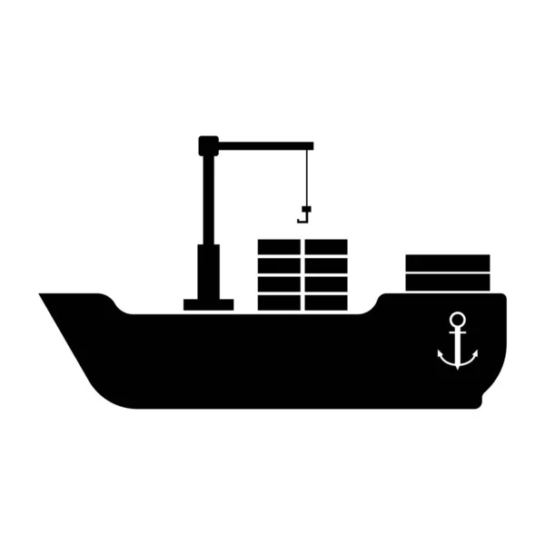 Esta Uma Ilustração Logotipo Vetor Navio — Vetor de Stock